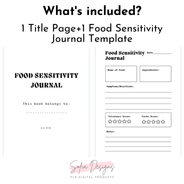 Food Journal Template (PLR) – Plr Products – Plr Content - PLR Digital Products 4