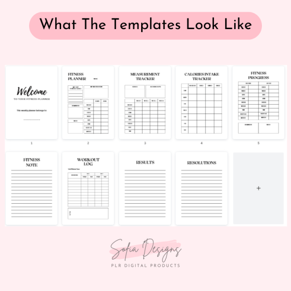 Weekly Fitness Planner (PLR) – Plr Products – Digital Planner Plr - PLR Digital Products 5