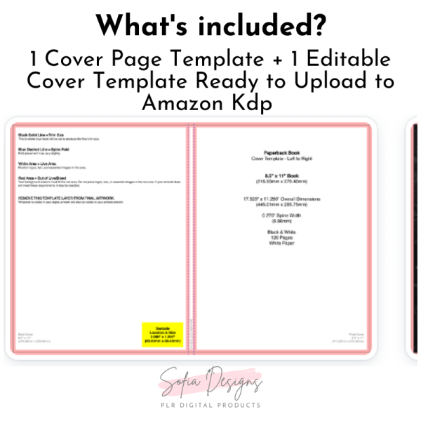 KDP Cover Template For Notebooks – 8.5″ X 11″ - PLR Digital Products 5