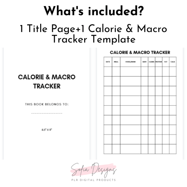 Calorie & Macro Tracker (PLR) – Plr Products – Plr Content - PLR Digital Products 4