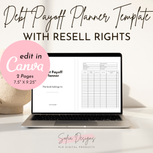 Debt Payoff Planner (PLR) – Plr Products – Digital Planner Plr - PLR Digital Products