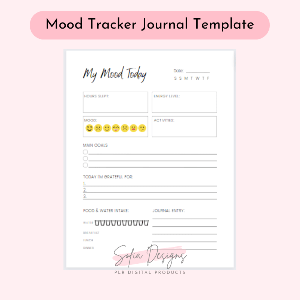 Mood Tracker (PLR) – Plr Products – Plr Content - PLR Digital Products 5