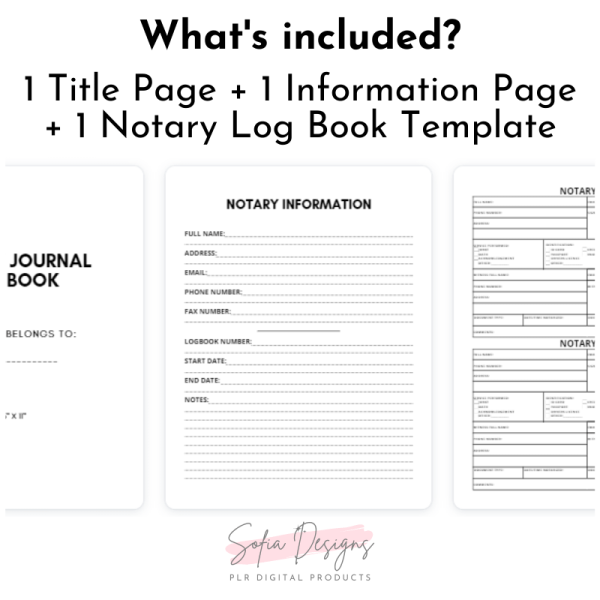 Notary Journal (PLR) – Plr Products – Plr Content - PLR Digital Products 5