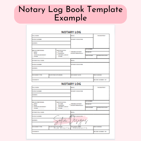 Notary Journal (PLR) – Plr Products – Plr Content - PLR Digital Products 4