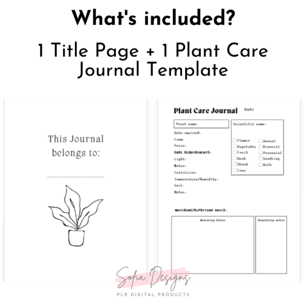 Plant Care Book Template (PLR) – Plr Products – Plr Content - PLR Digital Products 5