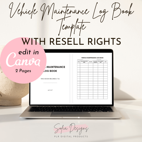 Vehicle Maintenance Log Book (PLR) – Plr Products – Plr Content - PLR Digital Products 3