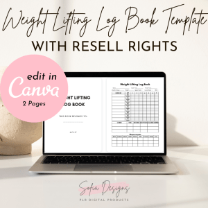 Workout Log Template: Weight Lifting (PLR) – Plr Products - PLR Digital Products