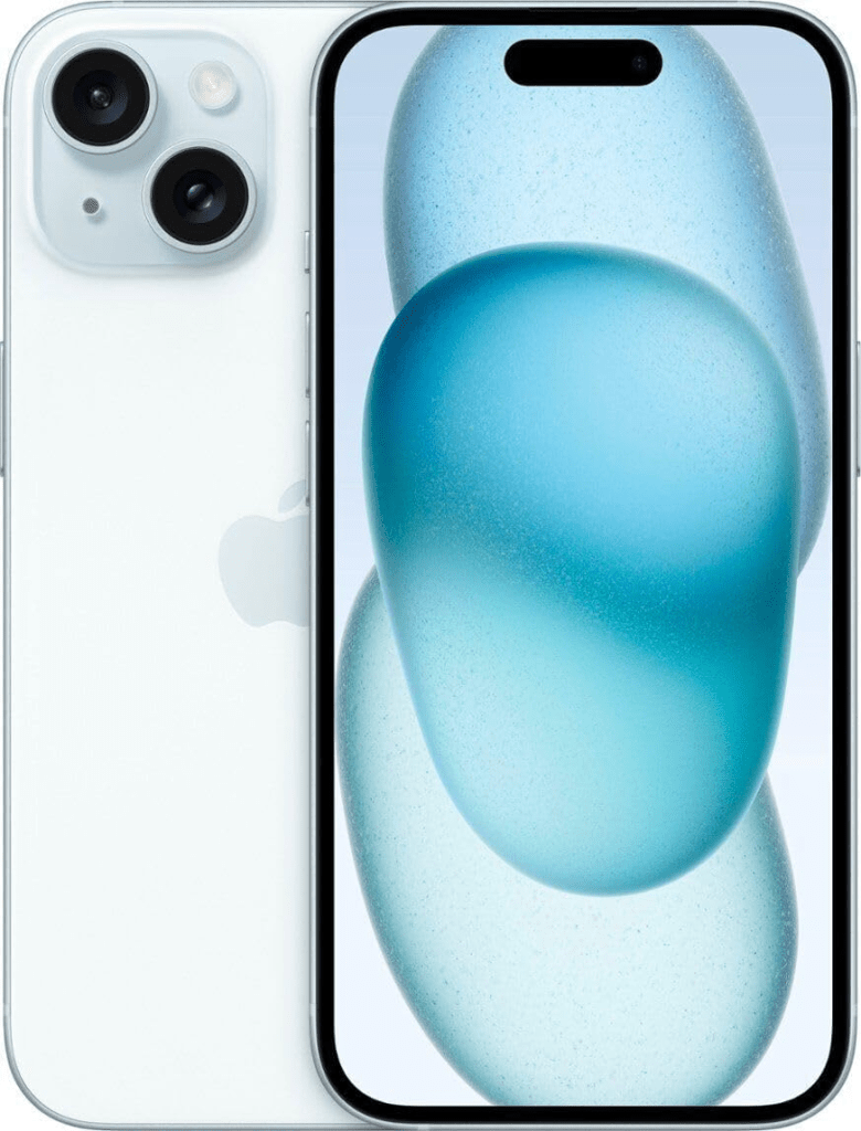 blue iphone 15