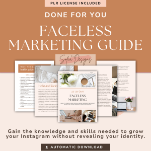 PLR Faceless Marketing Guide - PLR Digital Products