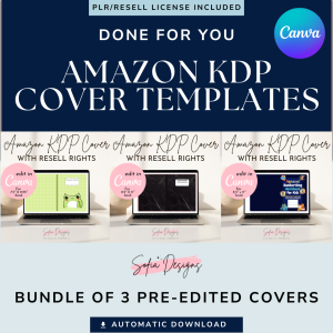 PLR Amazon KDP Cover Templates Bundle