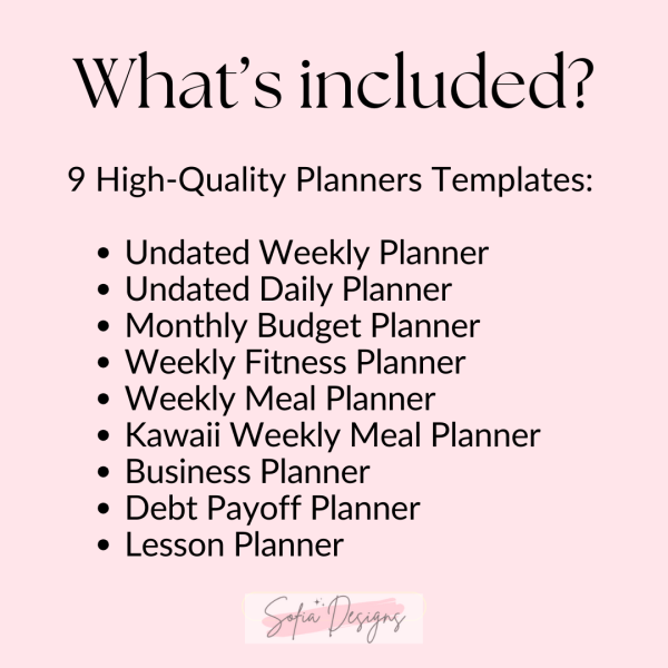 Plr Planner Bundle – Plr Planners Template – Plr Digital Planners- Plr Digital Products - PLR Digital Products 4