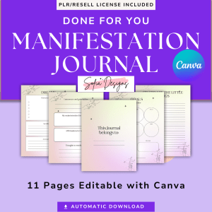 Manifestation Journal (PLR) – Plr Products – Plr Content - PLR Digital Products