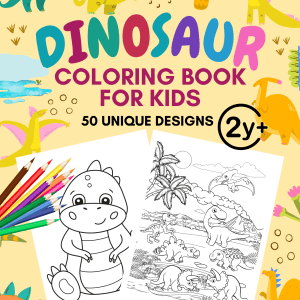 Dinosaur Coloring Book for Kids - PLR Digital Products