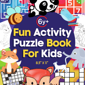 Activity book for kids: fun puzzles, mazes, dot to dot, coloring pages and more - PLR Digital Products 3