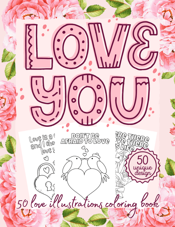 Valentine’s Day Coloring Book - PLR Digital Products 3