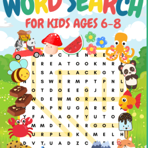 Word Search for Kids (Printable PDF Download) – 100 Puzzles – Age 6 to 8 - PLR Digital Products