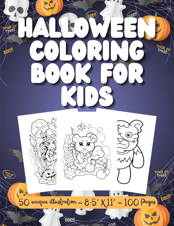 Halloween Coloring Book for Kids - PLR Digital Products 3