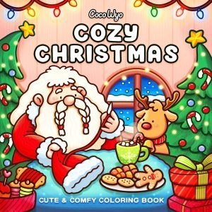 Cozy Christmas: Coloring Book for Adults and Kids (Cozy Spaces Coloring) by Coco Wyo - PLR Digital Products