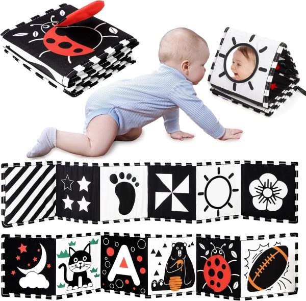 Black and White Baby Toys – High Contrast Newborn Sensory Toys for 0-12 Months, Tummy Time & Brain Development - PLR Digital Products 3