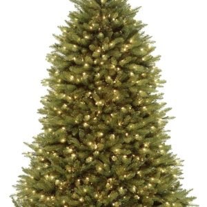 National Tree Company Pre-Lit Artificial Full Christmas Tree, Green, Dunhill Fir, Dual Color LED Lights, Includes Stand, 7.5 Feet, Dual Colored Lights - PLR Digital Products