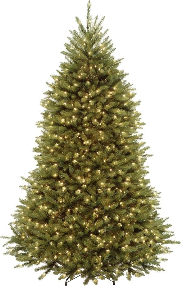 National Tree Company Pre-Lit Artificial Full Christmas Tree, Green, Dunhill Fir, Dual Color LED Lights, Includes Stand, 7.5 Feet, Dual Colored Lights - PLR Digital Products 3