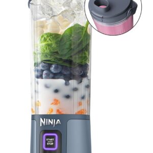 Ninja BC151NV Blast Portable Blender, Cordless, 18oz. Vessel, Personal Blender-for Shakes & Smoothies, BPA Free, Leakproof-Lid & Sip Spout, USB-C Rechargeable, Dishwasher Safe Parts, Denim Blue - PLR Digital Products