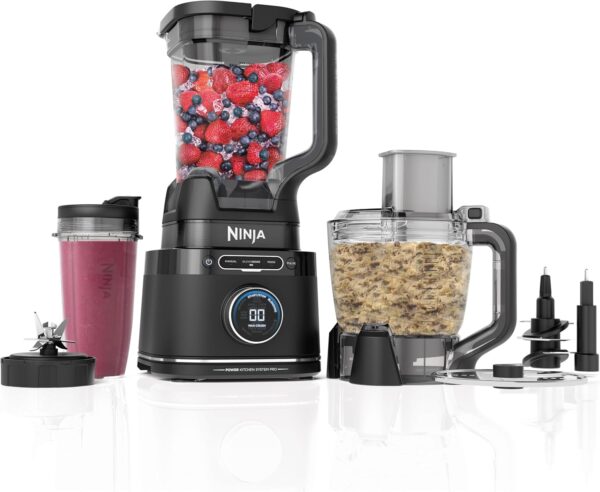 Ninja TB401 Detect Kitchen System Power Blender + Processor Pro, BlendSense Technology, Blender, Chopping & Smoothies, 1800 Peak Watts, 72 oz. Pitcher, 64 oz. Food Processor, 24 oz. To-Go Cup, Black - PLR Digital Products 3