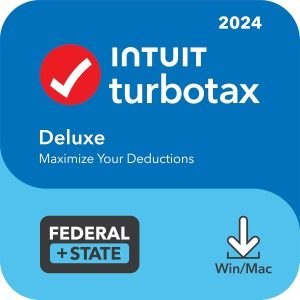 TurboTax Deluxe 2024 Tax Software, Federal & State Tax Return [PC/MAC] - PLR Digital Products