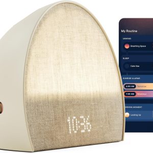 Hatch Restore 2 Sunrise Alarm Clock, Sound Machine, Smart Light (Putty) ー Your Smart Sleep Clock, White Noise, Customizable Sleep Routines for Adults, Unwind Gently, Dimmable Clock, Wake Up Energized - PLR Digital Products 3