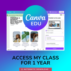 Access My Canva Education Class for 1 Year - PLR Digital Products 3