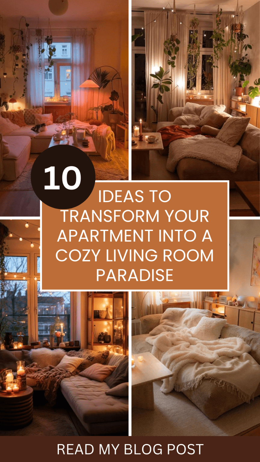 10 Ideas to Transform Your Apartment into a Cozy Living Room
