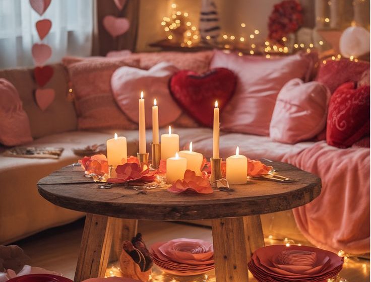 10 Galentine’s Party Decor Ideas for 2025 to Make Your Celebration Unforgettable - Candlelit Ambiance