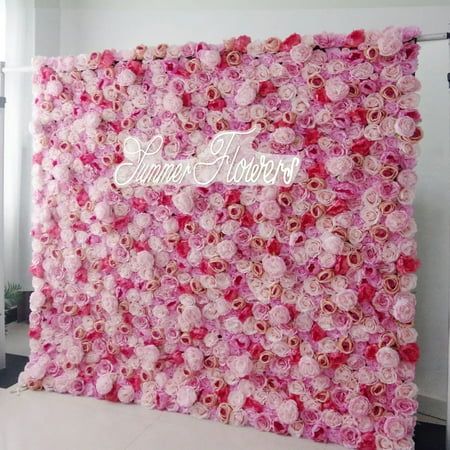 DIY Floral Wall Backdrop