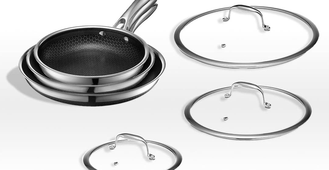 HexClad Hybrid Nonstick 6 Piece Fry Pan Set Review A Game Changer in Your Kitchen