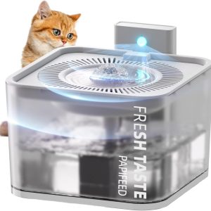 Silent Leak Proof Cat Drinking Fountain 3 Liter Large Capacity, Semi-Transparent Visible Water Tank with Motion Sensor Function, Detachable Cat Fountain. - PLR Digital Products