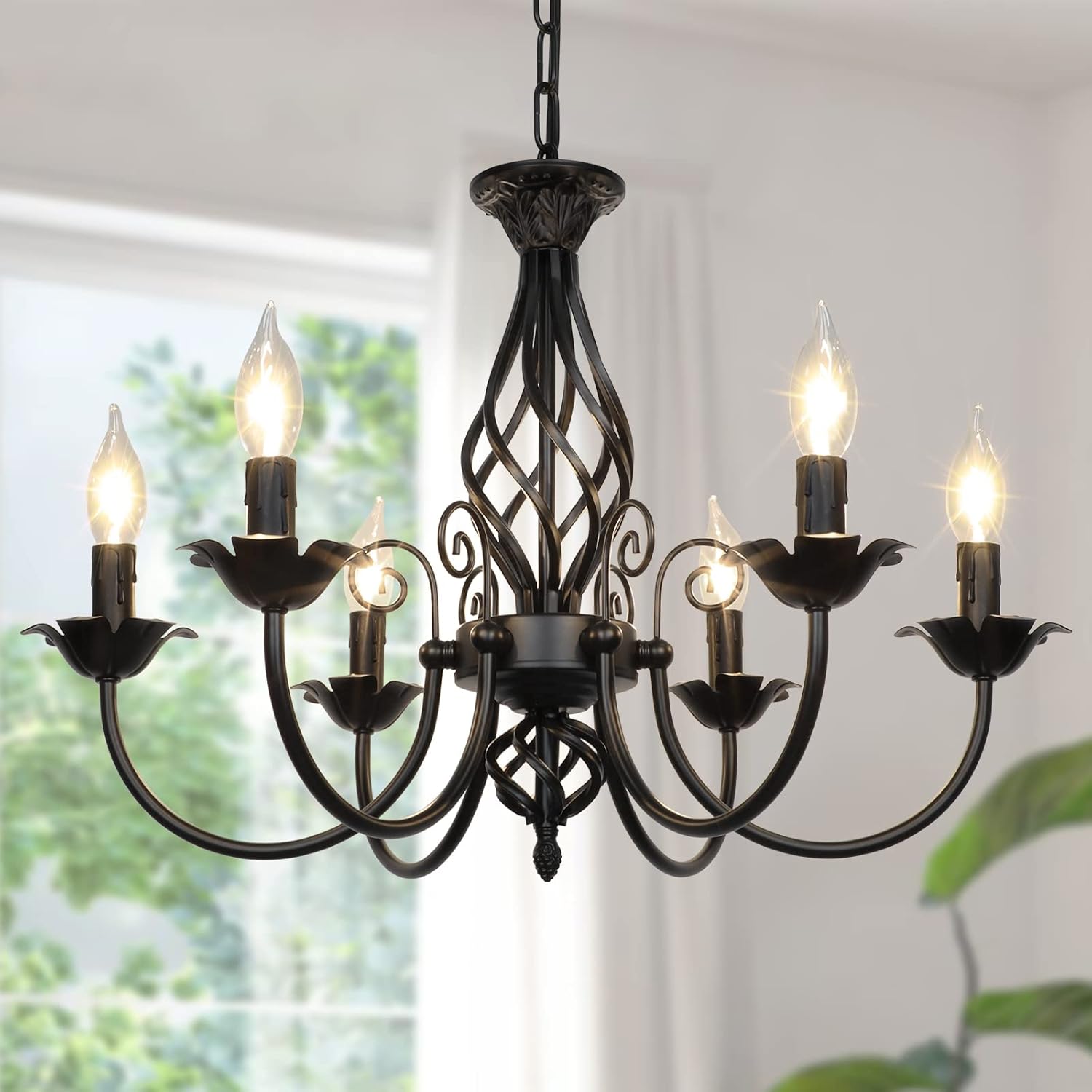 Black Iron Chandelier