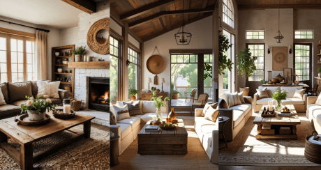 10 Ideas to Create the Perfect Farmhouse Living Room with a Cozy Apartment Aesthetic