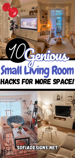 10 Genious Small Space Living Room Ideas To Maximize Your Space Pinterest