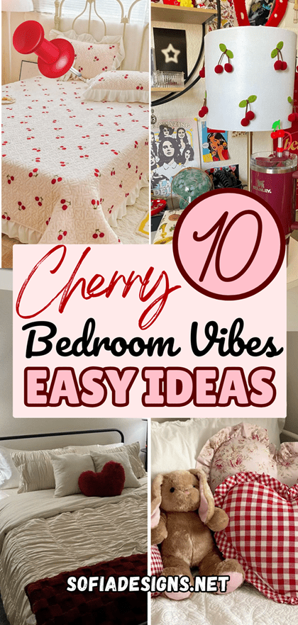 10 Ideas for a Cute Cherry Bedroom Vibe