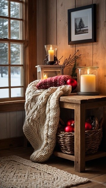 Cozy Corner with Candlelit Romance