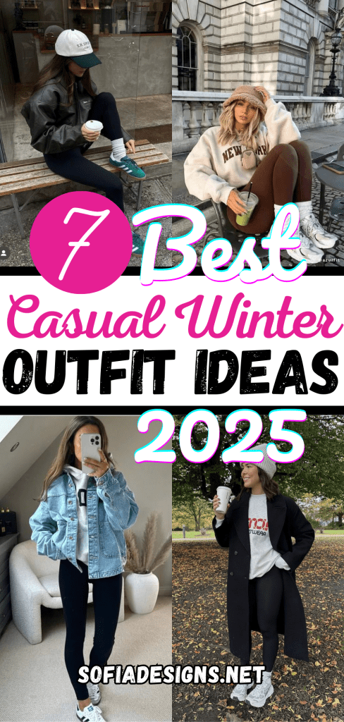 7 Cute Casual Outfits for Winter Styling Tips with Leggings and Sneakers