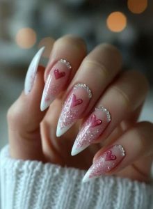 Glittery Pink Hearts