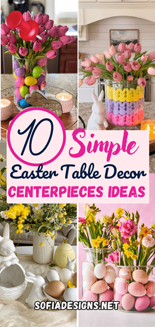 simple easter table decorations centerpieces pinterest