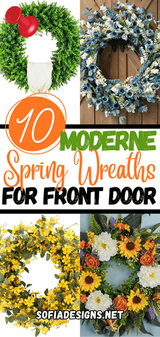 10 Outdoor Modern Spring Wreaths for Front Door Pinterest