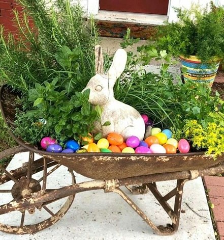 easter porch decorations