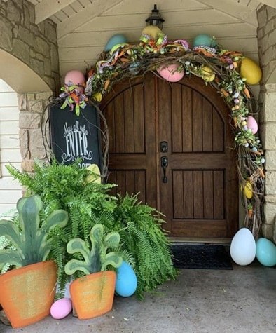 simple easter porch decorations