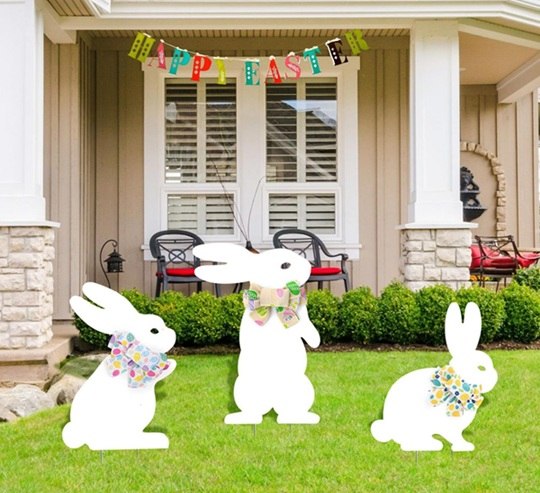 easter Bunny Silhouettes