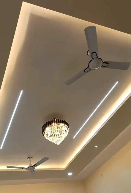 modern style 2 fan pop design for hall