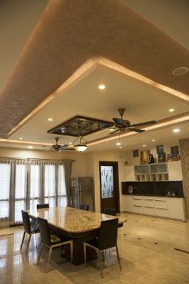 10 simple false ceiling designs for hall with two fans