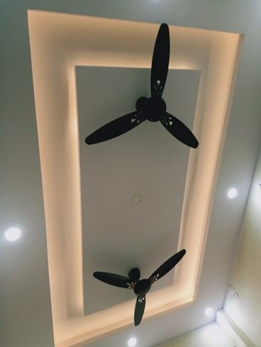 Deep Cove Ceiling with Dual Fans